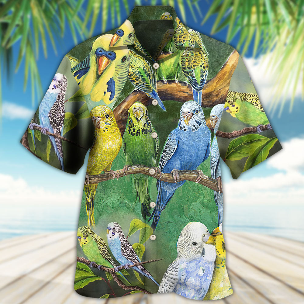 Parrot Lovely Budgie - Hawaiian Shirt - Reefox