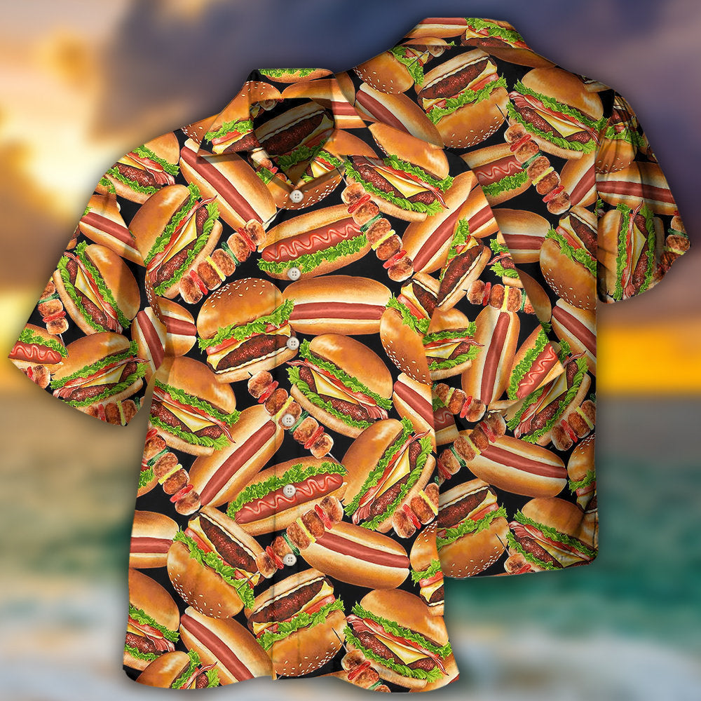 Food Life Is Better With Burger - Hawaiian shirt - Reefox