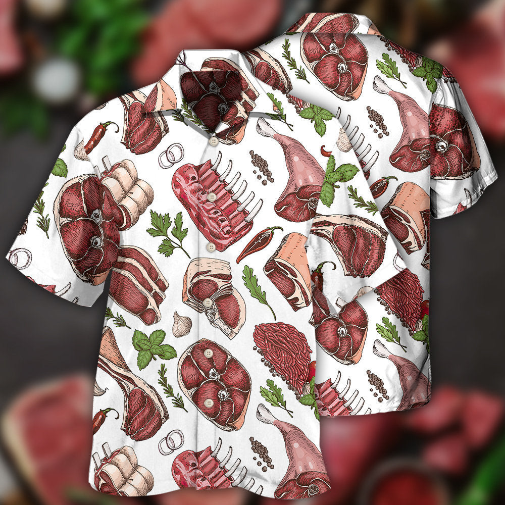 Food Meat Delicious Meal - Hawaiian Shirt - Reefox
