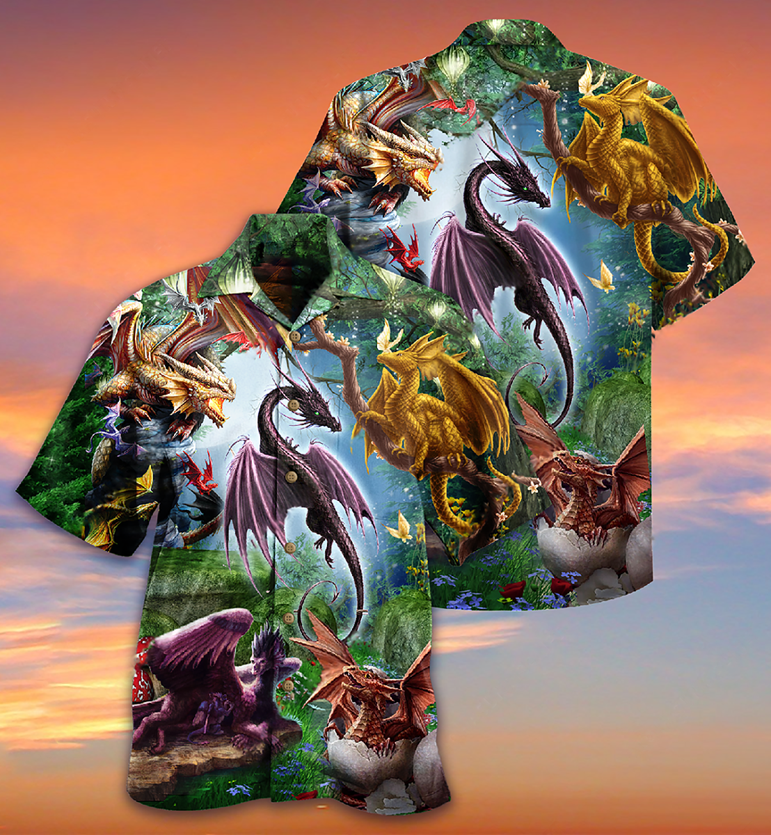 Dragon Fly Love Life Love Sky - Hawaiian Shirt - Reefox
