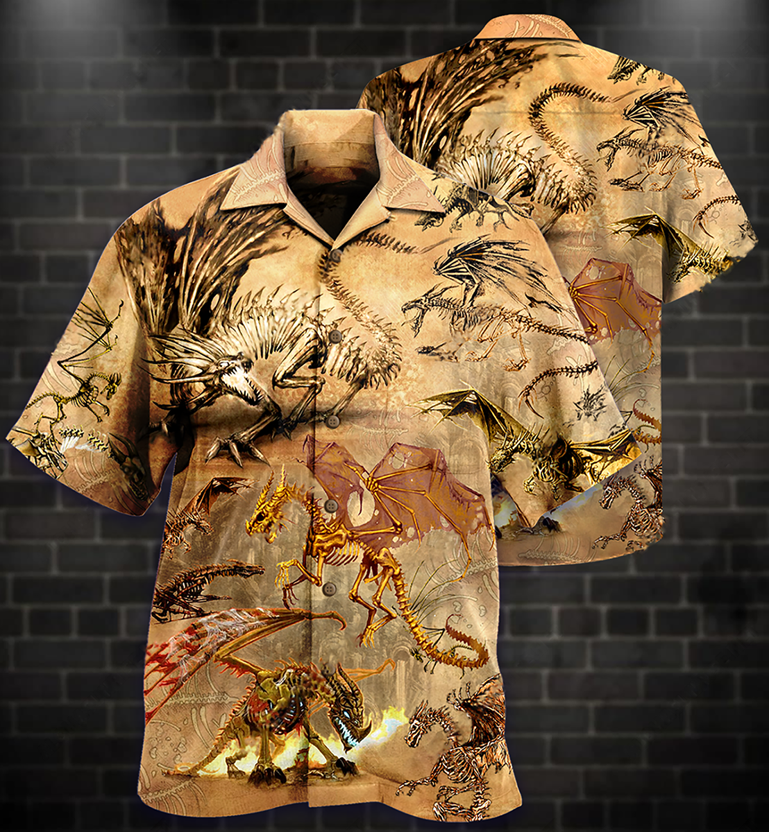 Dragon Skull Love Life Love Desert - Hawaiian Shirt - Reefox