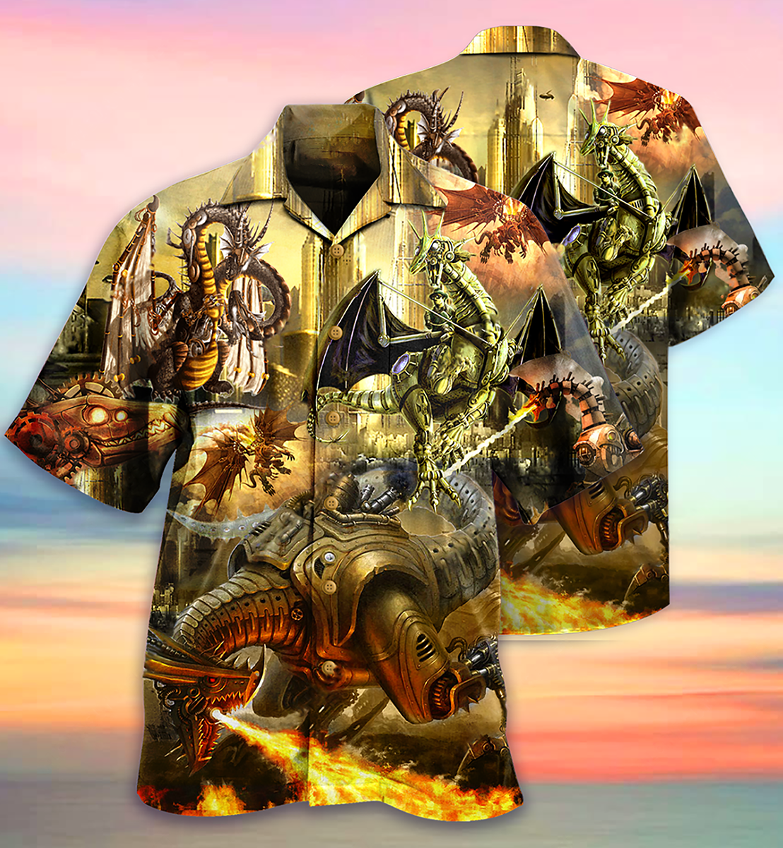 Dragon Metal Love Life Amazing - Hawaiian Shirt - Reefox