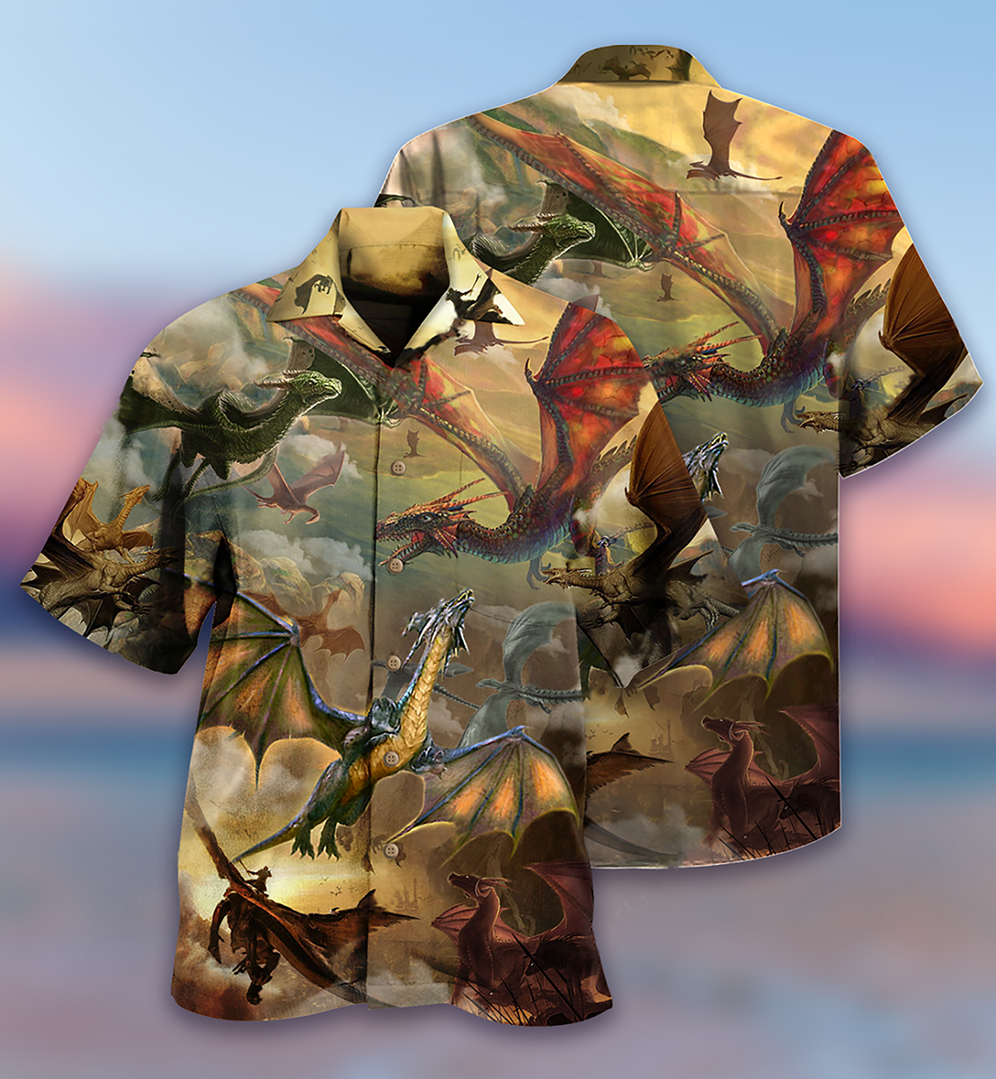 Dragon Love Life Fly To The Sky Amazing - Hawaiian Shirt - Reefox