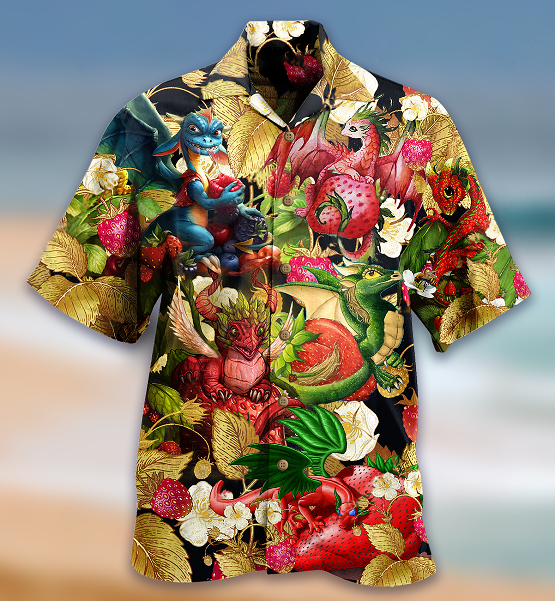 Dragon Fruit Strawberry Love Life Amazing - Hawaiian Shirt - Reefox