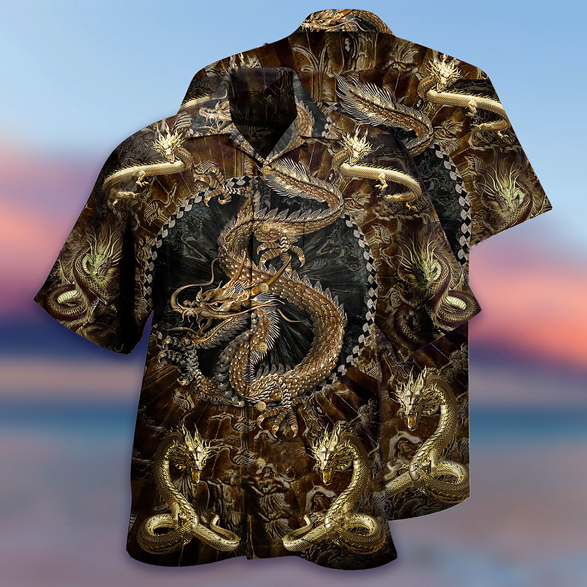 Dragon Vintage Love Life - Hawaiian Shirt - Reefox