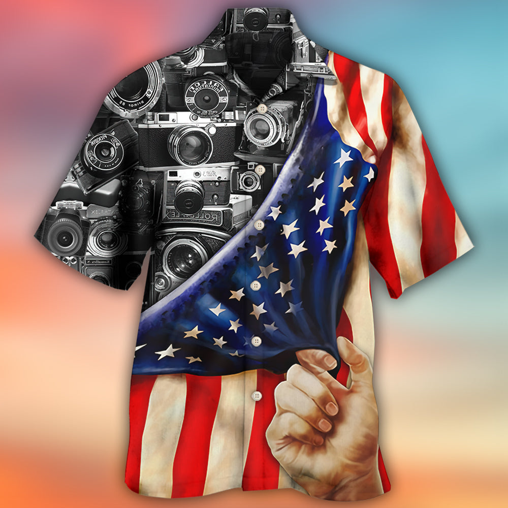 Camera Independence Day America - Hawaiian Shirt - Reefox