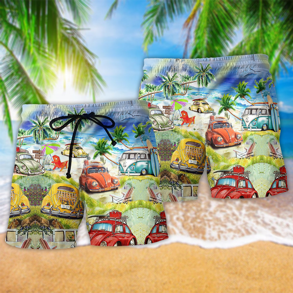 Camping Love Beautiful Life - Beach Short Reefox - Owls Matrix LTD