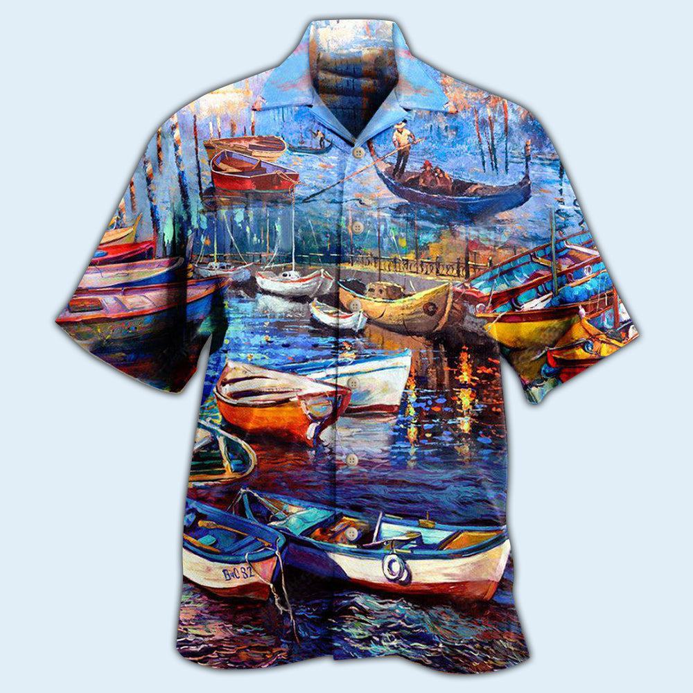 Canoe Life Is A Jouney Enjoy The Ride Art Style - Hawaiian Shirt - Reefox