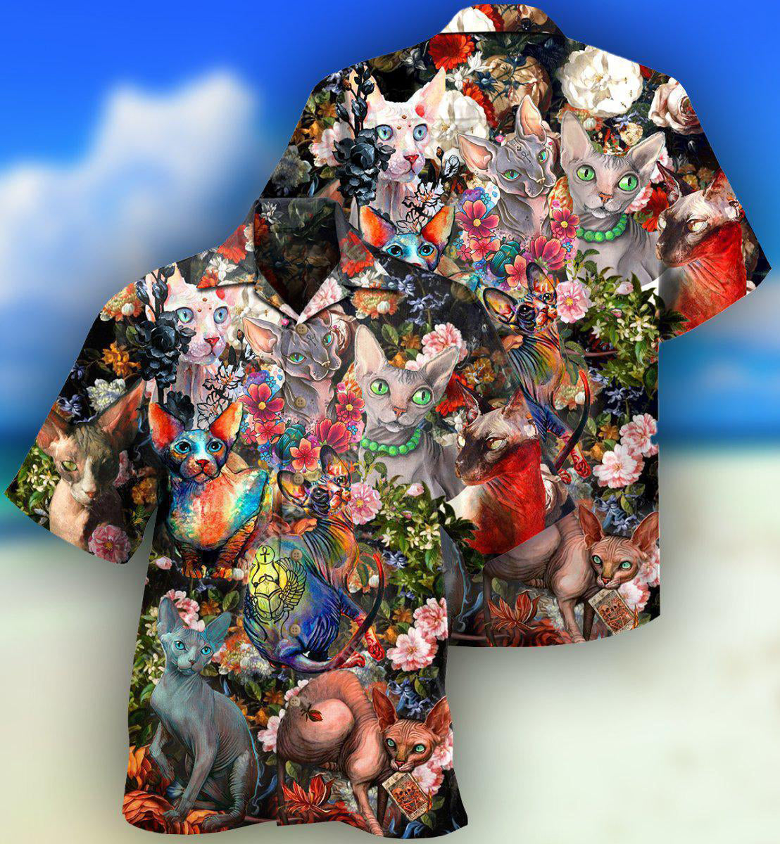 Cat All I Need Is Sphynx Cats - Hawaiian Shirt - Reefox