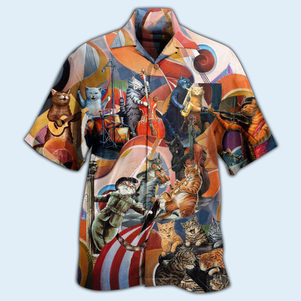 Cat Amazing Band - Hawaiian Shirt - Reefox