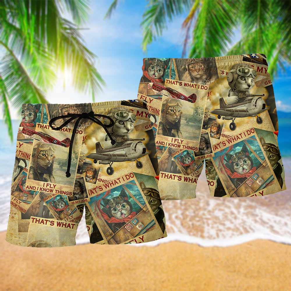 Cat Amazing Pilot Cat - Beach Short Reefox - Owls Matrix LTD