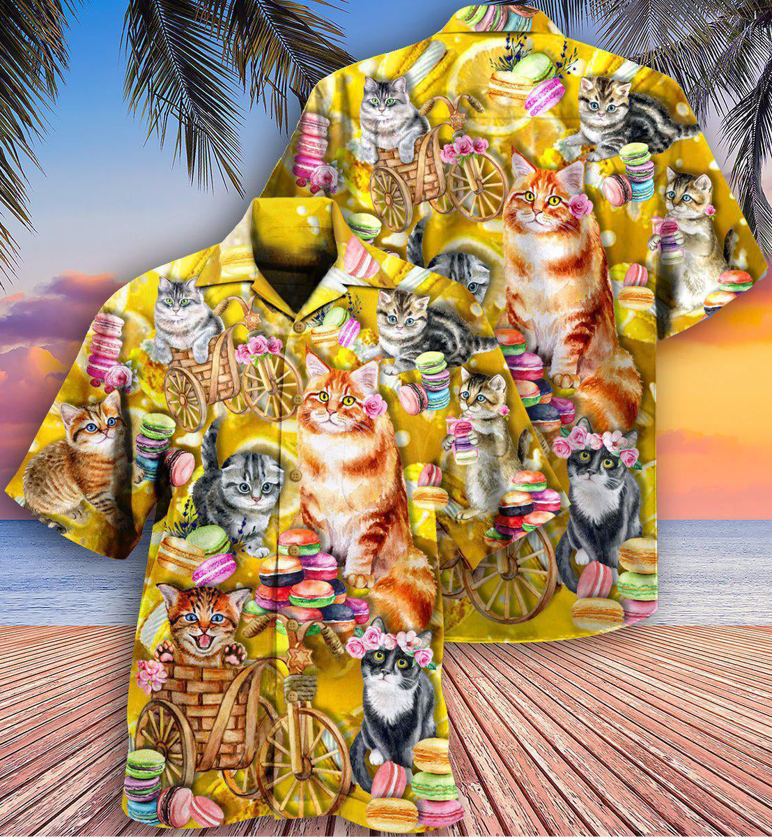 Cat Life Is Better With Cats And Maracon - Hawaiian Shirt - Reefox