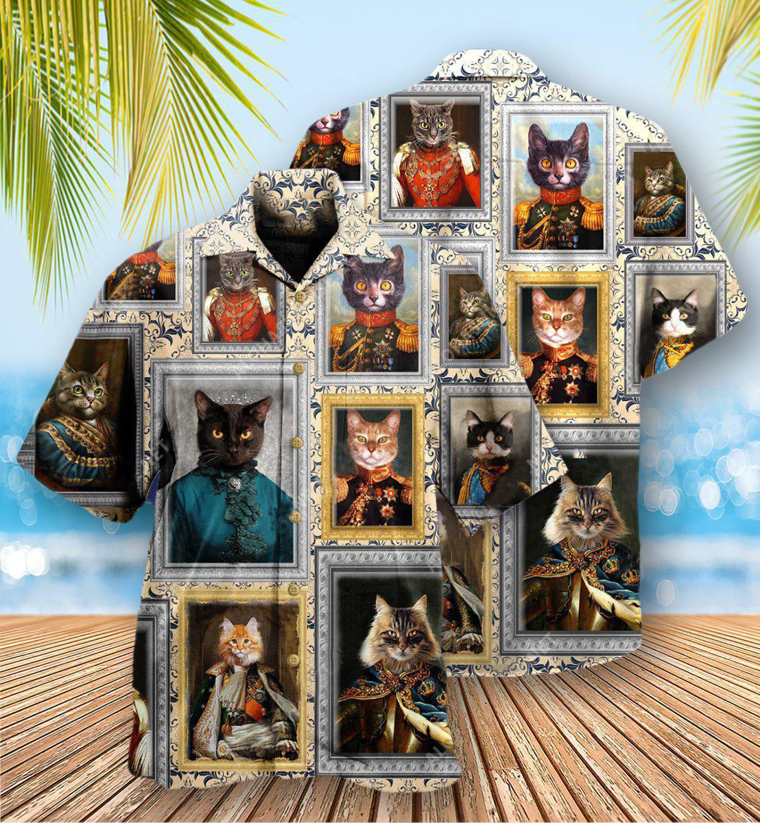 Cat Noble Aristocrat Basic - Hawaiian Shirt - Reefox