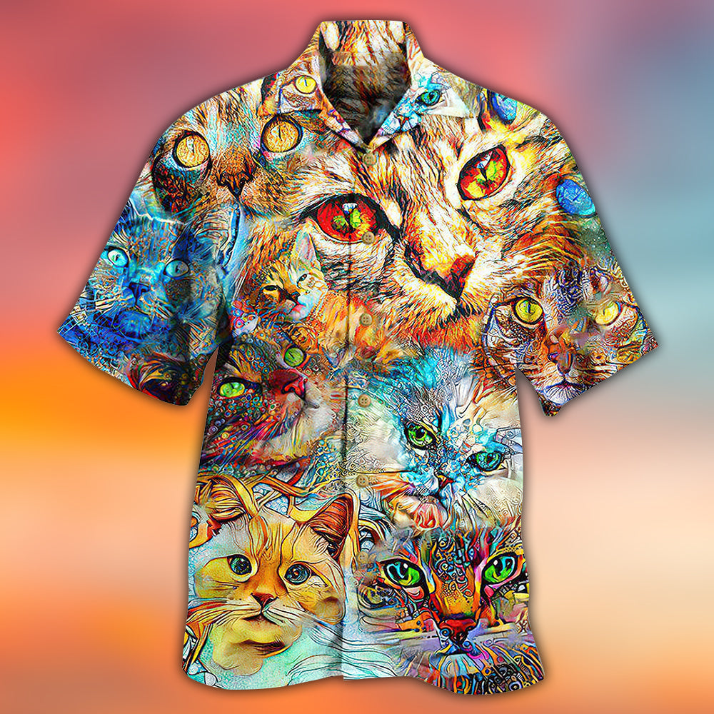Cat Real Love Cats - Hawaiian Shirt - Reefox
