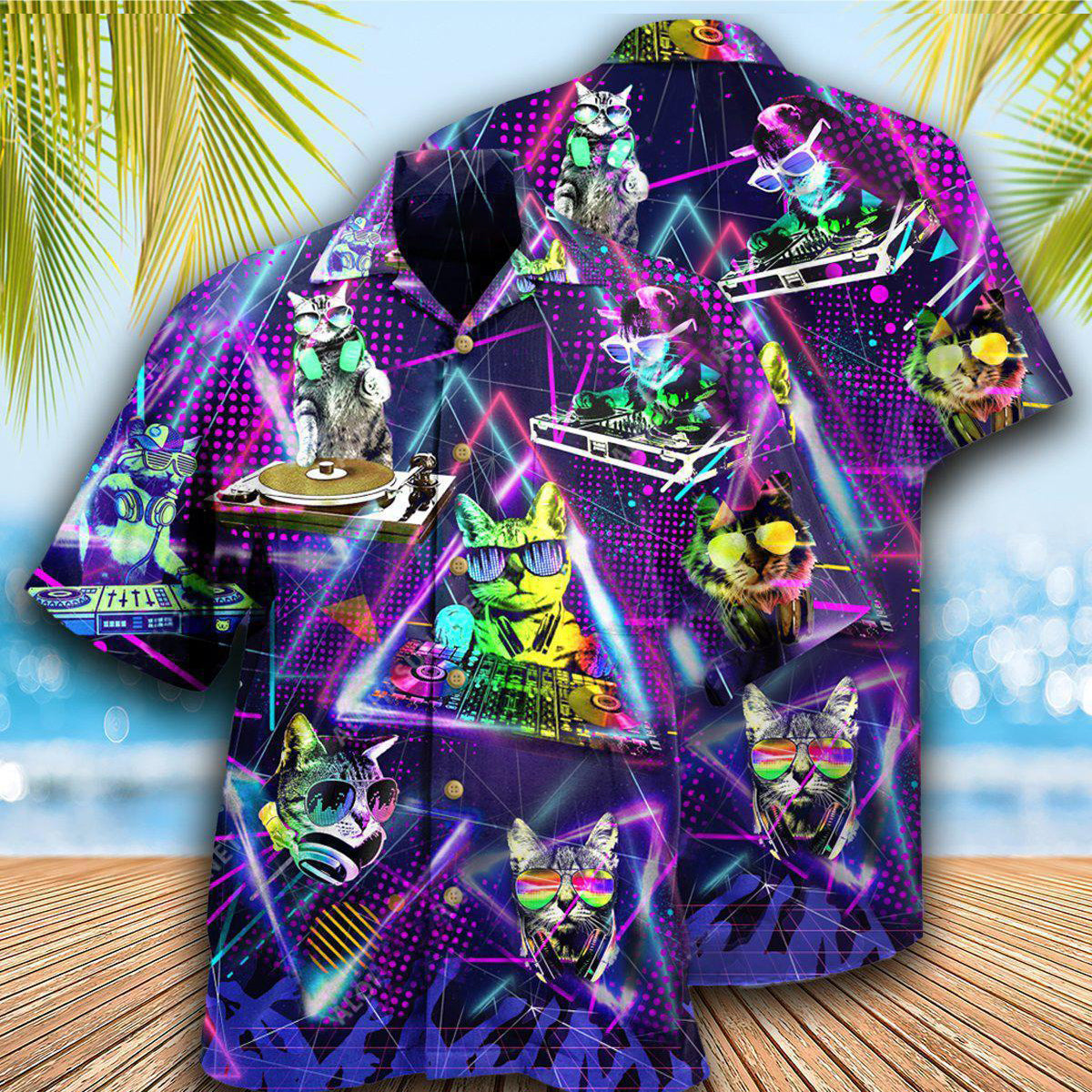 Cat So Cool DJ - Hawaiian Shirt - Reefox