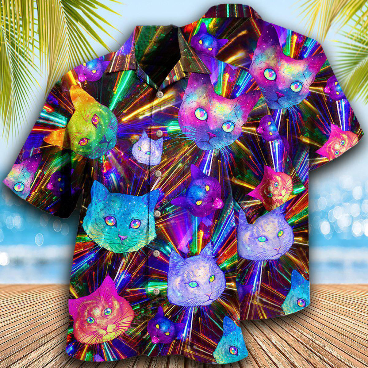 Cat Space Evolution Stunning - Hawaiian Shirt - Reefox