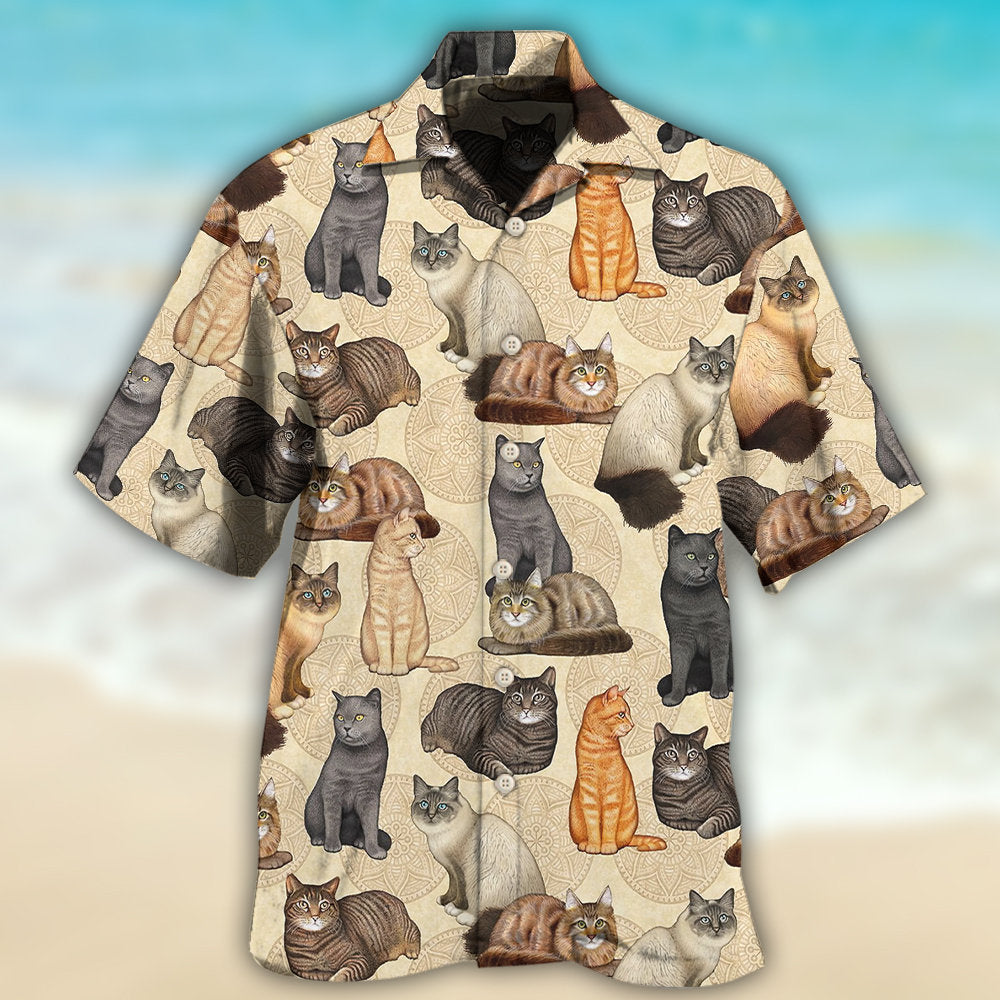 Cat Make Me Happy - Hawaiian Shirt - Reefox