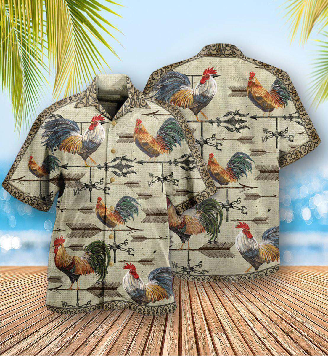 Chicken Find A Way Or Make One Weathervane Rooster - Hawaiian Shirt - Reefox