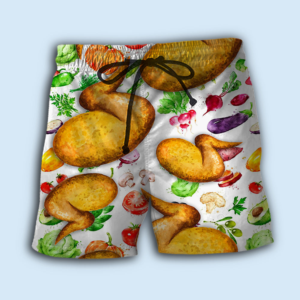 Food chicken wing make me happy - Hawaiian shirt - HAWS02NDN040422