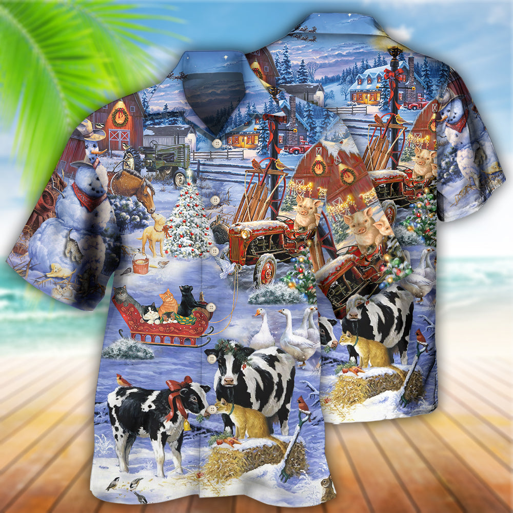 Christmas Love Farm - Hawaiian Shirt - Reefox