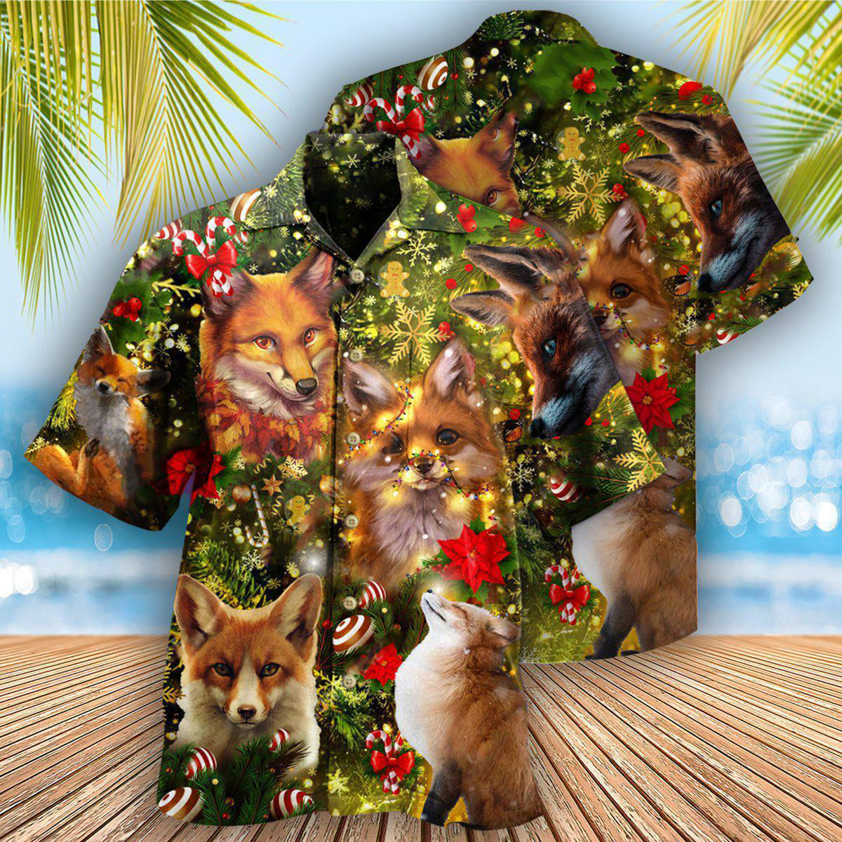 Christmas Merry Christmas Foxmask - Hawaiian Shirt - Reefox