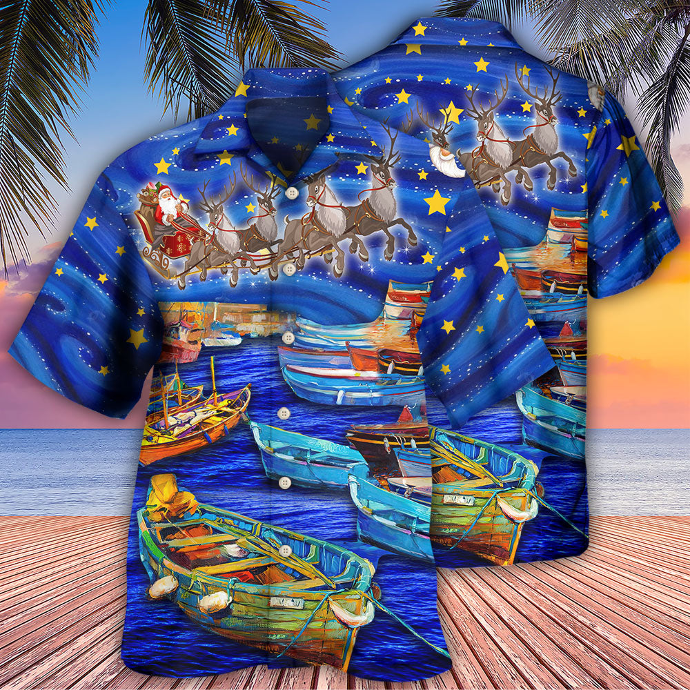 Christmas Santa Boat Dreamer - Hawaiian Shirt - Reefox