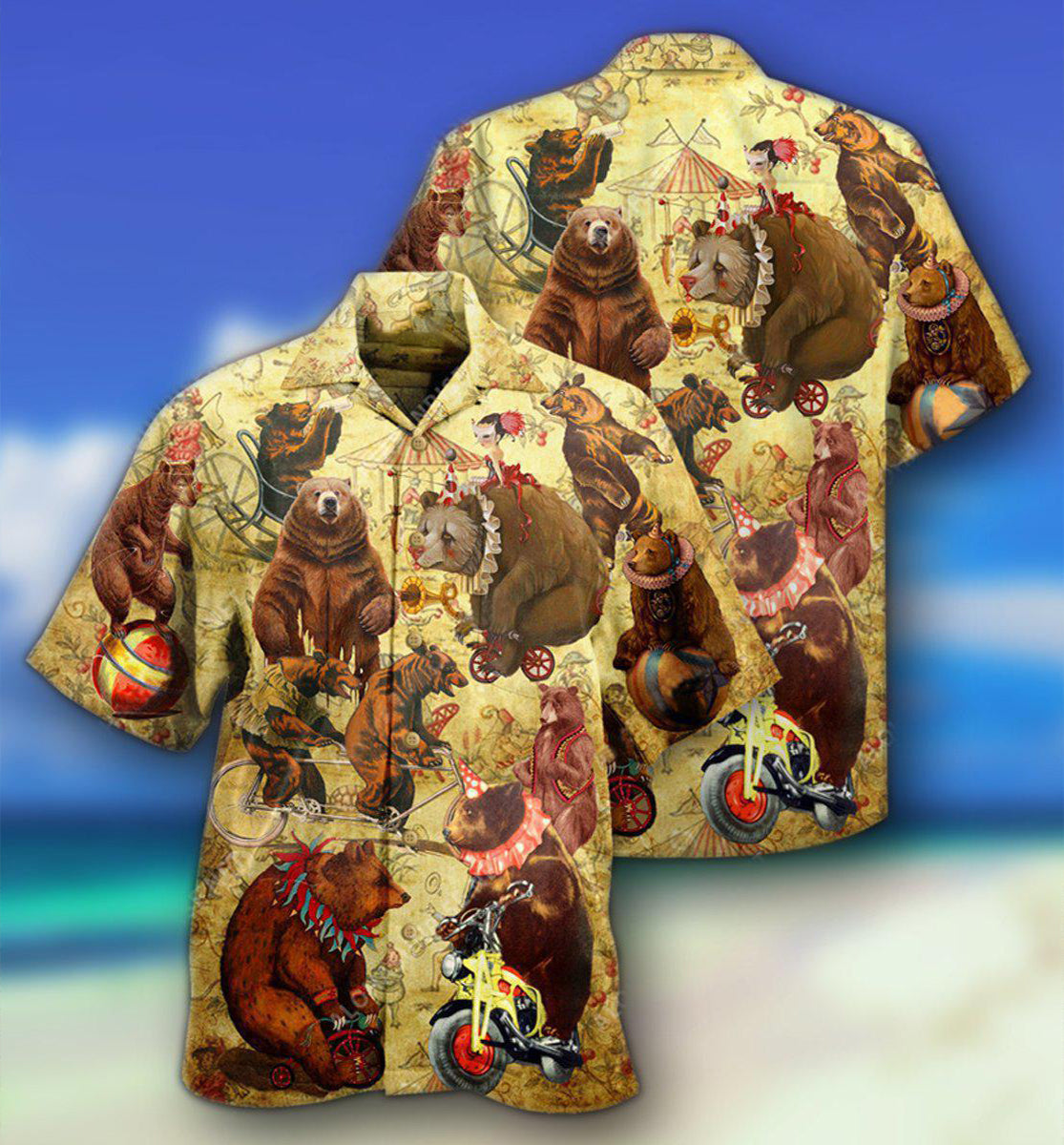 Circus Bears Amazing - Hawaiian Shirt - Reefox