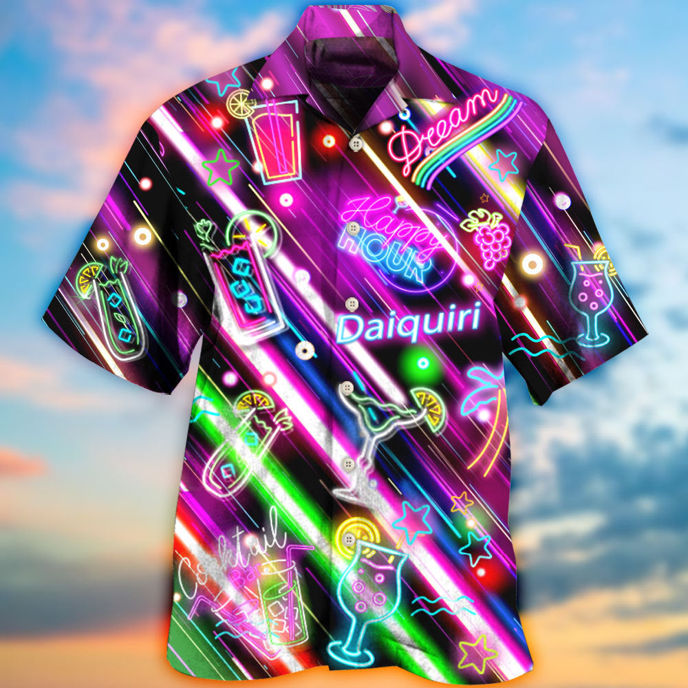 Cocktail Daiquiri Happy Hour Stunning Style - Hawaiian Shirt - Reefox