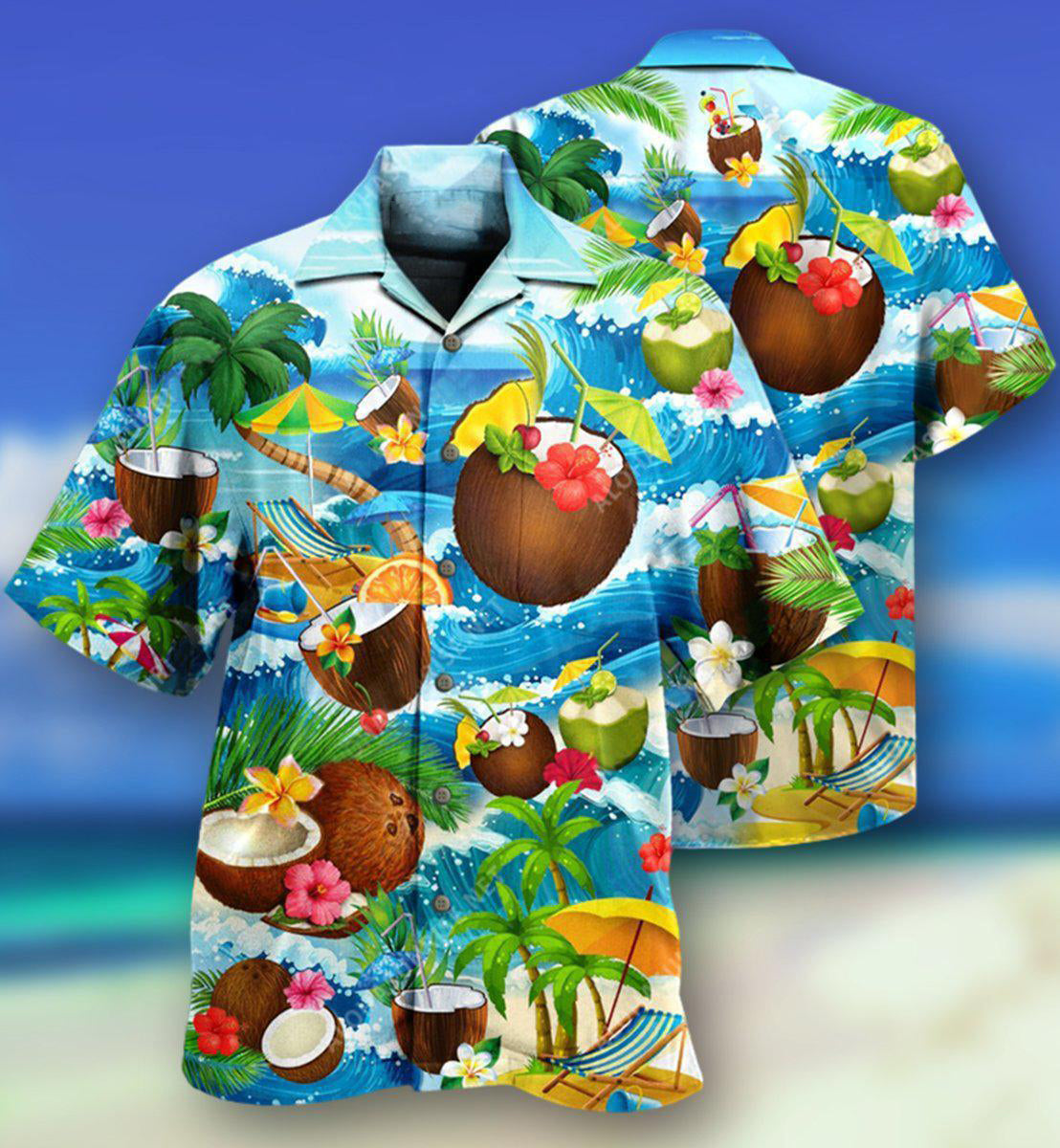 Coconut Summer Time Love Beach - Hawaiian Shirt - Reefox