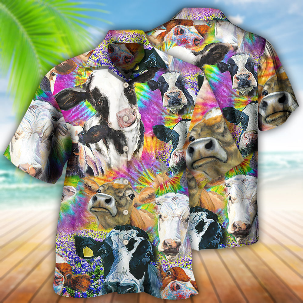 Cow Easily Distracted By Cows - Hawaiian Shirt - Reefox