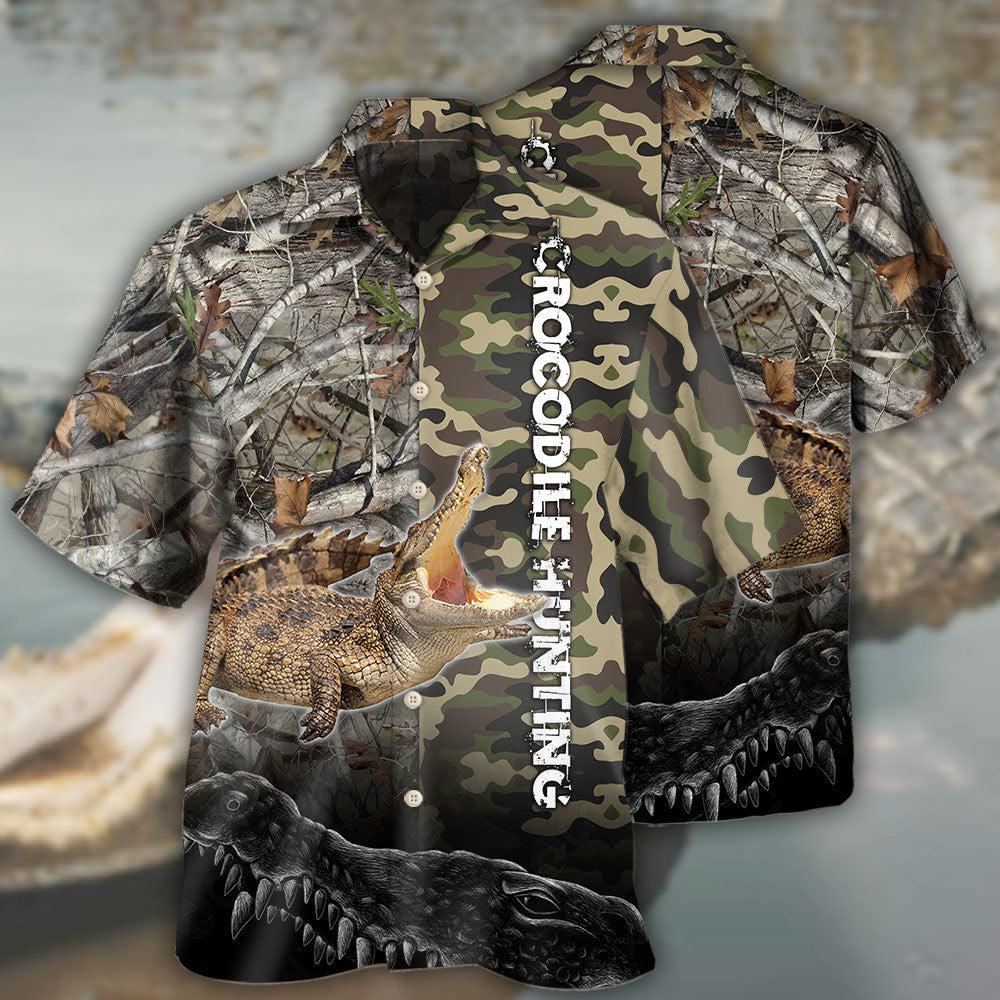 Hunting Crocodile Hunting Camo - Hawaiian Shirt - Reefox