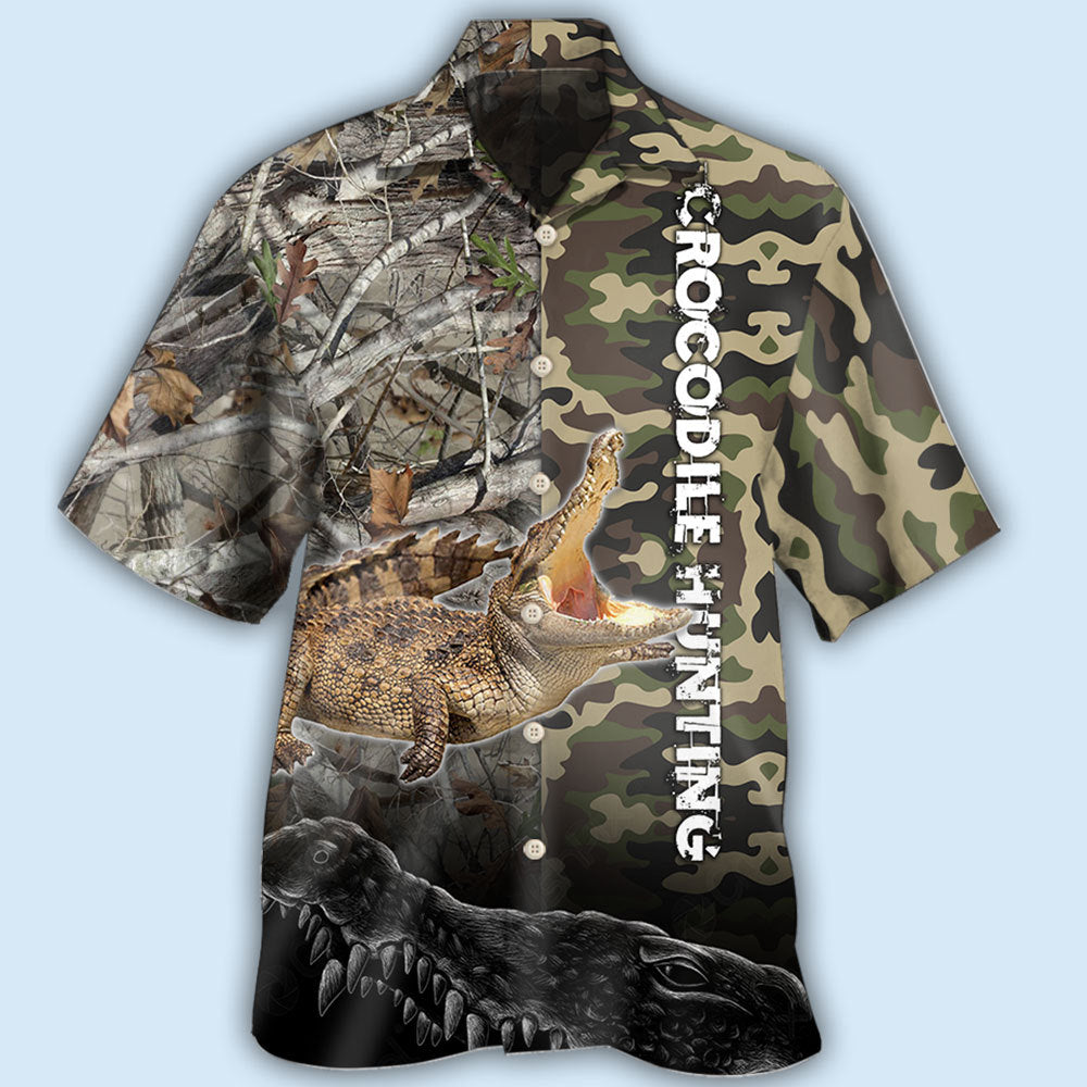 Hunting Crocodile Hunting Camo - Hawaiian Shirt - Reefox