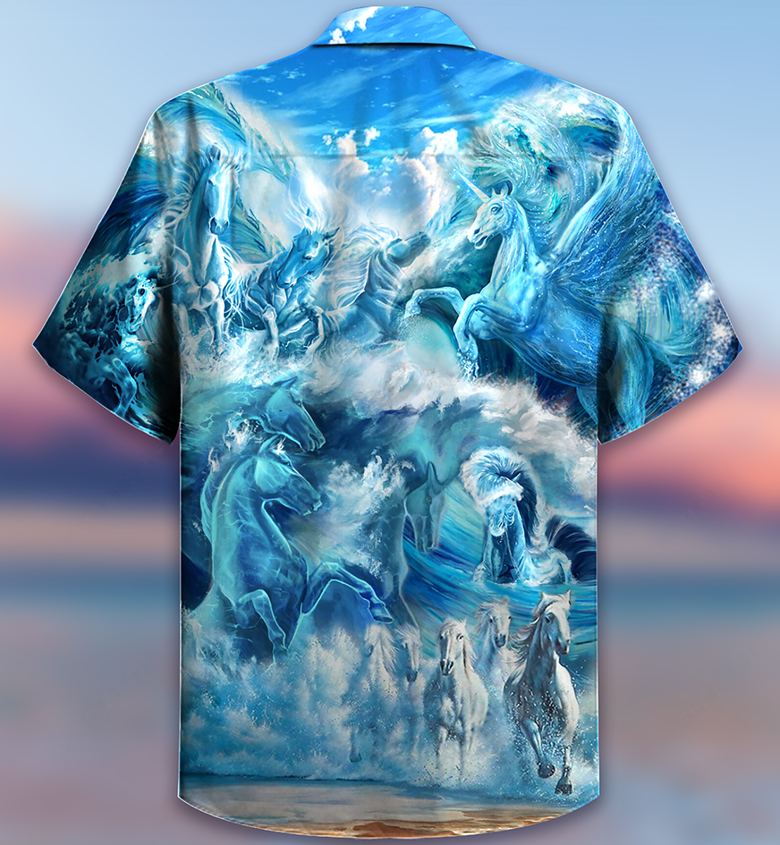 Horse Run To The Sea And Free The Souls - Hawaiian Shirt - Reefox
