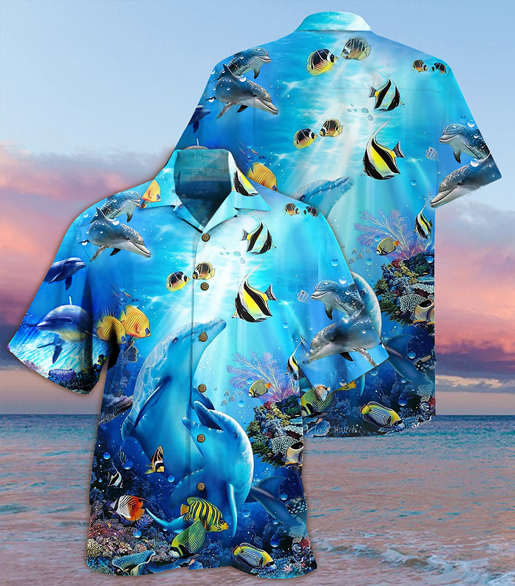Dolphin Amazing Sea - Hawaiian Shirt - Reefox