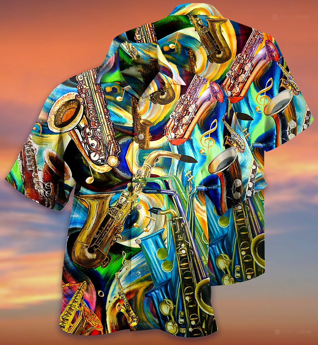 Saxophone Music Saxophone Is My Second Language - Hawaiian Shirt - Reefox