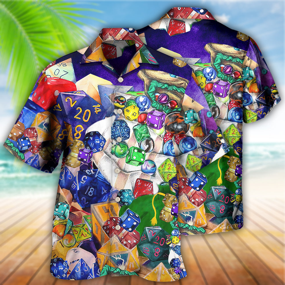 D20 Always Examine The Dice - Hawaiian Shirt - Reefox