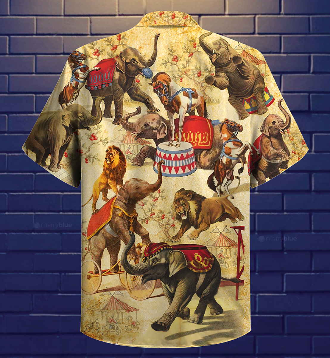 Elephant Amazing Circus Show - Hawaiian Shirt - Reefox