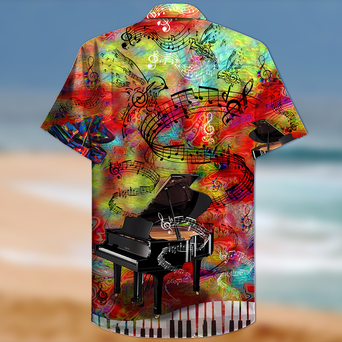 Piano Music Piano Guide You To The World - Hawaiian Shirt - Reefox