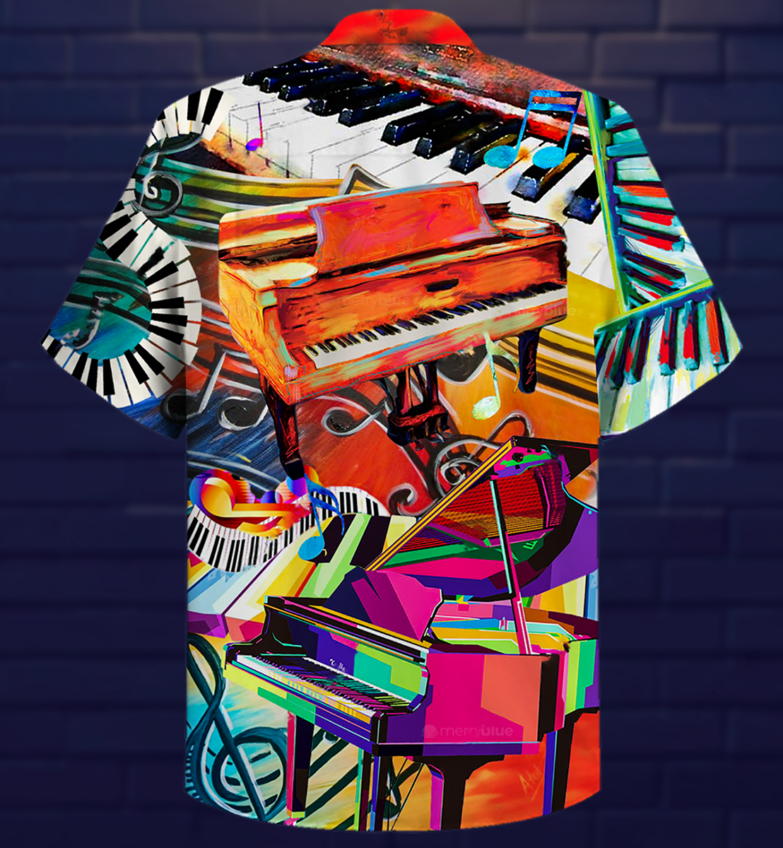 Piano Music Where Words Fail Piano Speaks - Hawaiian Shirt - Reefox