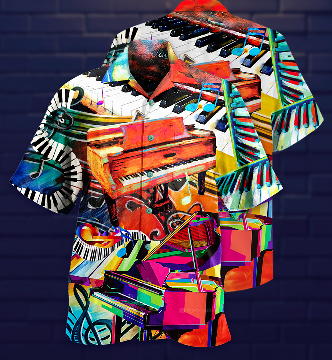 Piano Music Where Words Fail Piano Speaks - Hawaiian Shirt - Reefox