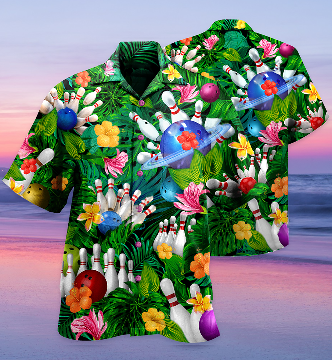Bowling What Happens At Bowling - Hawaiian Shirt - Reefox