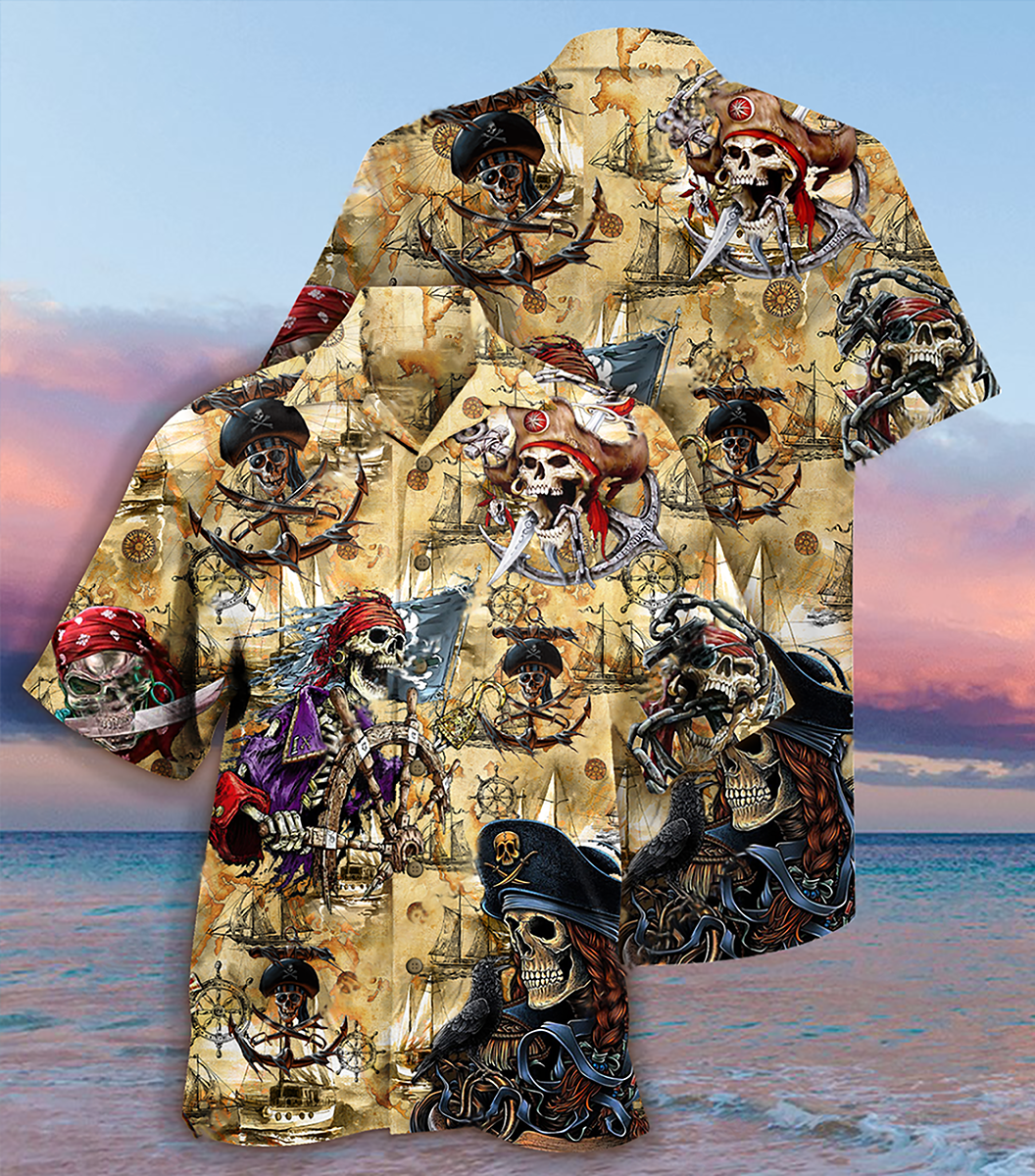 Skull Pirate Amazing Cool - Hawaiian Shirt - Reefox