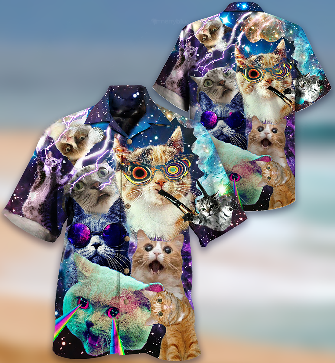 Cat The Battle Flying Cat - Hawaiian Shirt - Reefox