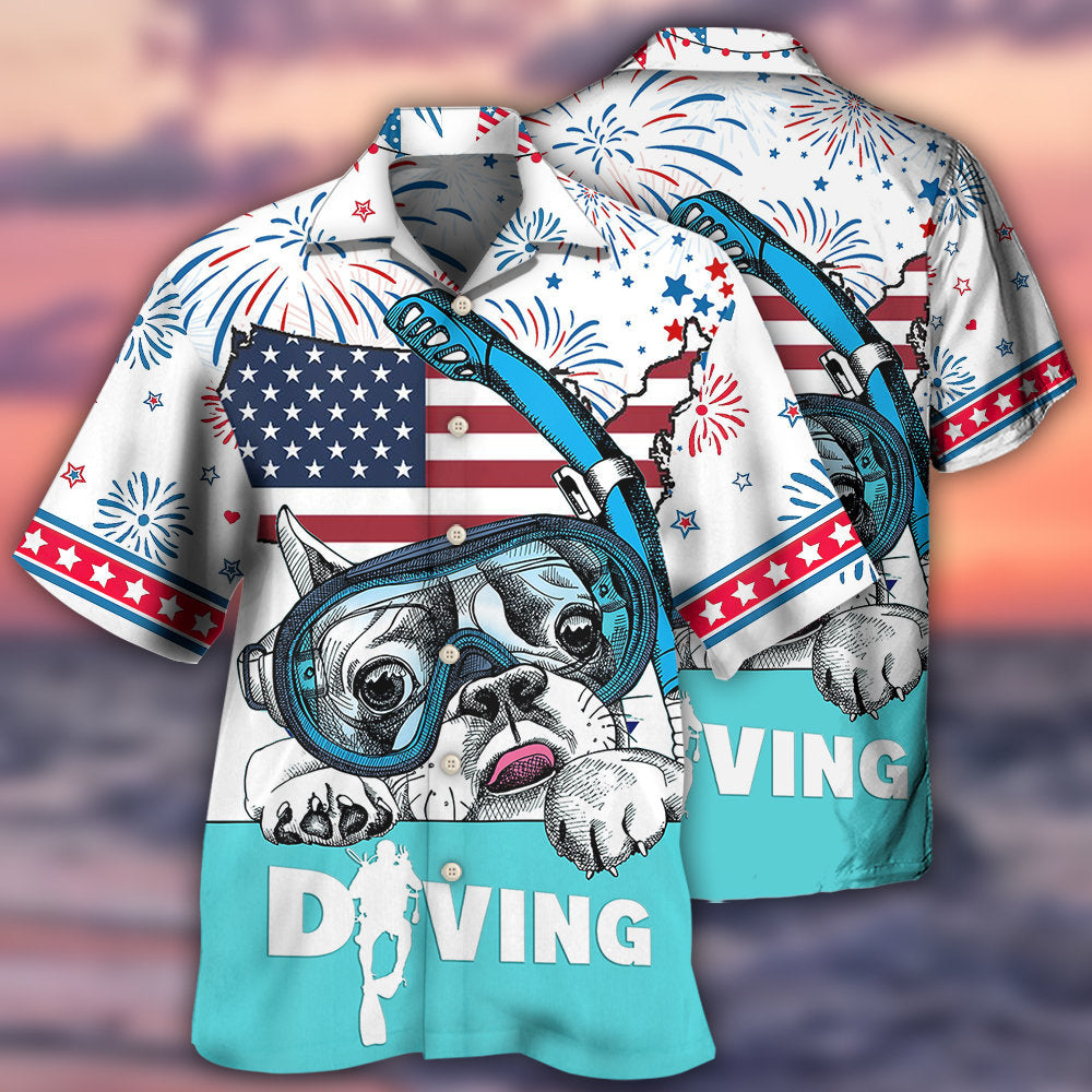 Diving Independence Day America - Hawaiian Shirt - Reefox