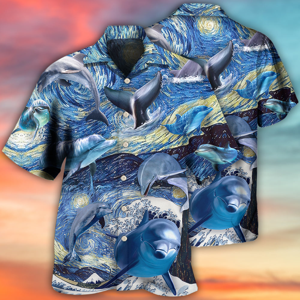 Dolphin Love His Friend - Hawaiian Shirt - Reefox