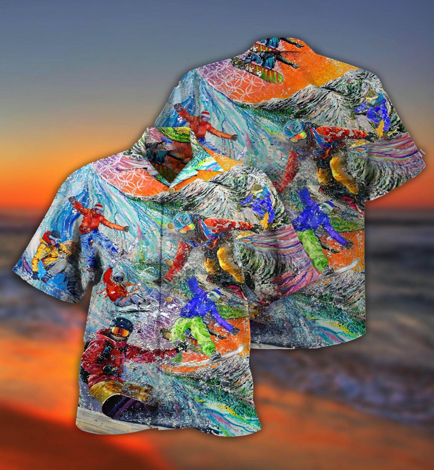 Snowboarding Dont Follow Me I Do Stupid - Hawaiian Shirt - Reefox