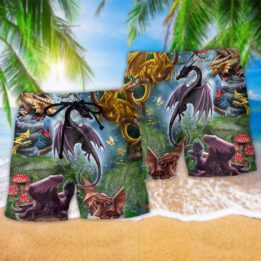 Dragon Fly Love Life So Beautiful - Beach Short Reefox - Owls Matrix LTD