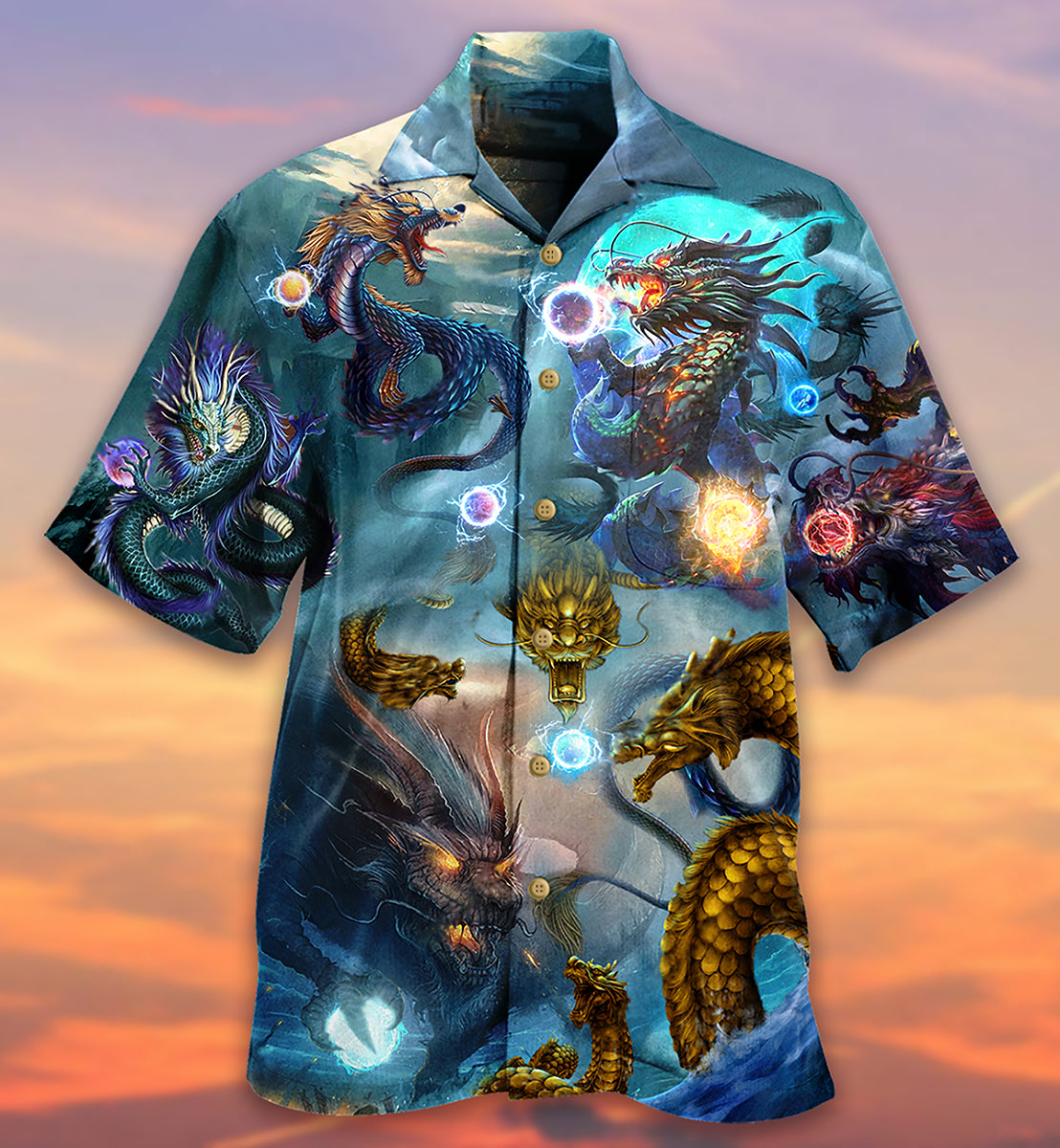Dragon Love Life So Cool - Hawaiian Shirt - Reefox