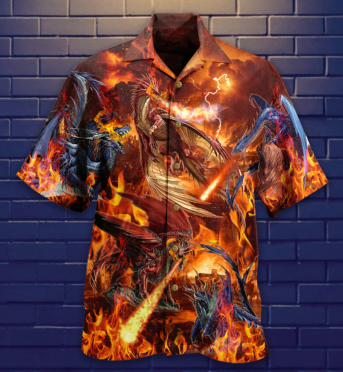Dragon Fire Combat Amazing - Hawaiian Shirt - Reefox