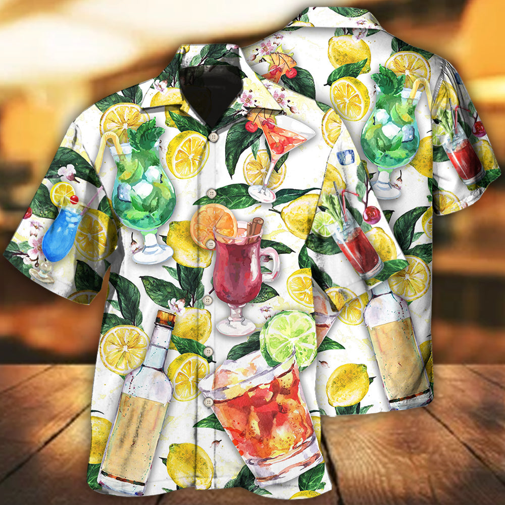 Wine Drinking Vodka Wine Style - Hawaiian Shirt - Reefox